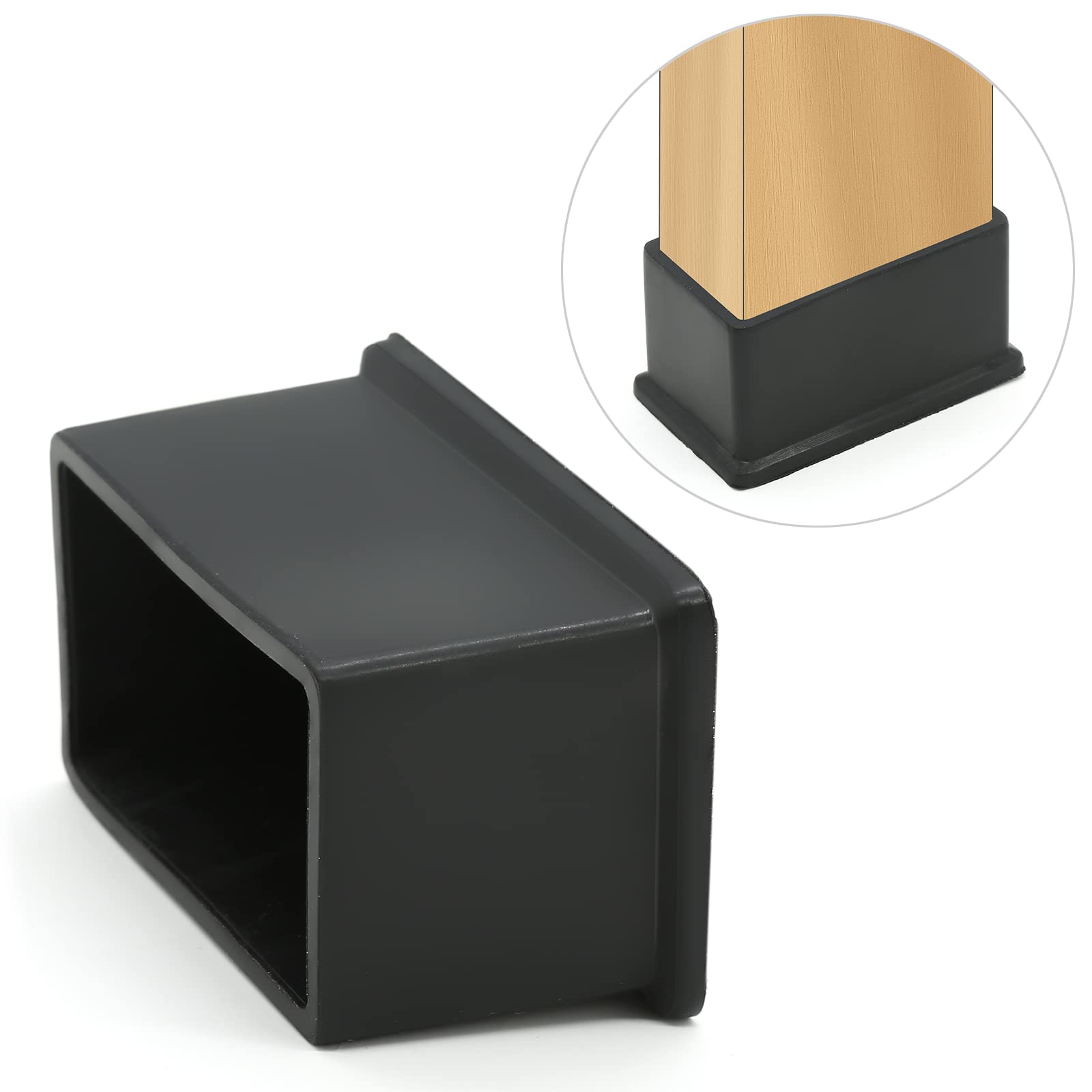 Lot De 24 Embouts En Caoutchouc Blanc Pour Pieds De Chaise – 25mm, Protection Sol, Onestopdiy