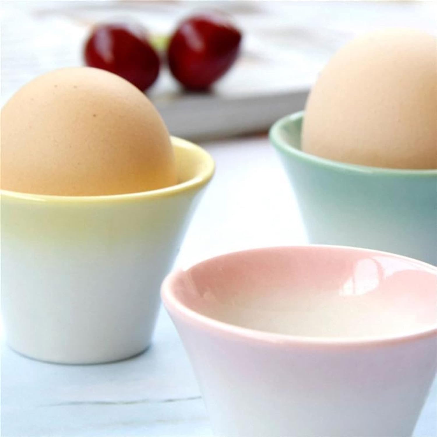 Egg Cups Ceramic Egg Cup and Holder Kitchen Storage Rack