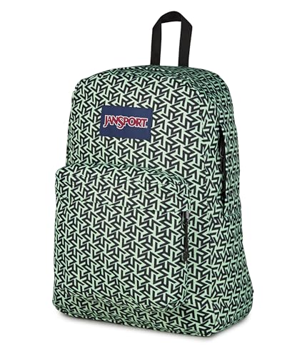 Image of JanSport SuperBreak Plus Backpack with Padded 15-inch Laptop Sleeve and Integrated Bottle Pocket - Spacious and Durable Daypack for Work and Travel, Team Colors Bratty /Black /Black
