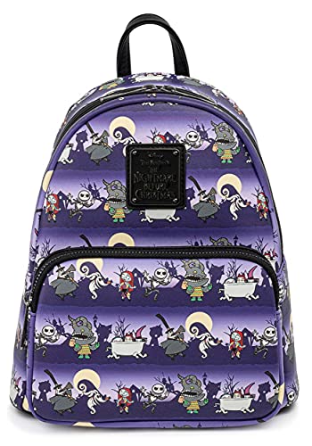 Loungefly Disney Nightmare Before Christmas Halloween Line Womens Double Strap Shoulder Bag Purse