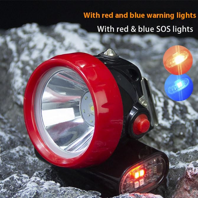 5200mAh Superjasna lampa górnicza LED, 8W akumulatorowa lampa na kask, wodoodporna latarka górnicza IP68, odpowiednia dla górników, tuneli itp.