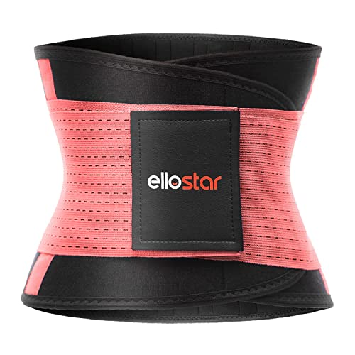 Ellostar Women's Waist Trainer: Sweat Band For Belly Fat, Tummy Control, Back Support, Workout Shapewear, Weight Loss Aid X-Large, Pink #TOP4
