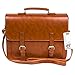 ECOSUSI Vintage Faux Leather 14" Briefcases Laptop Shoulder Bags Professional Messenger Bags Document Carrier
