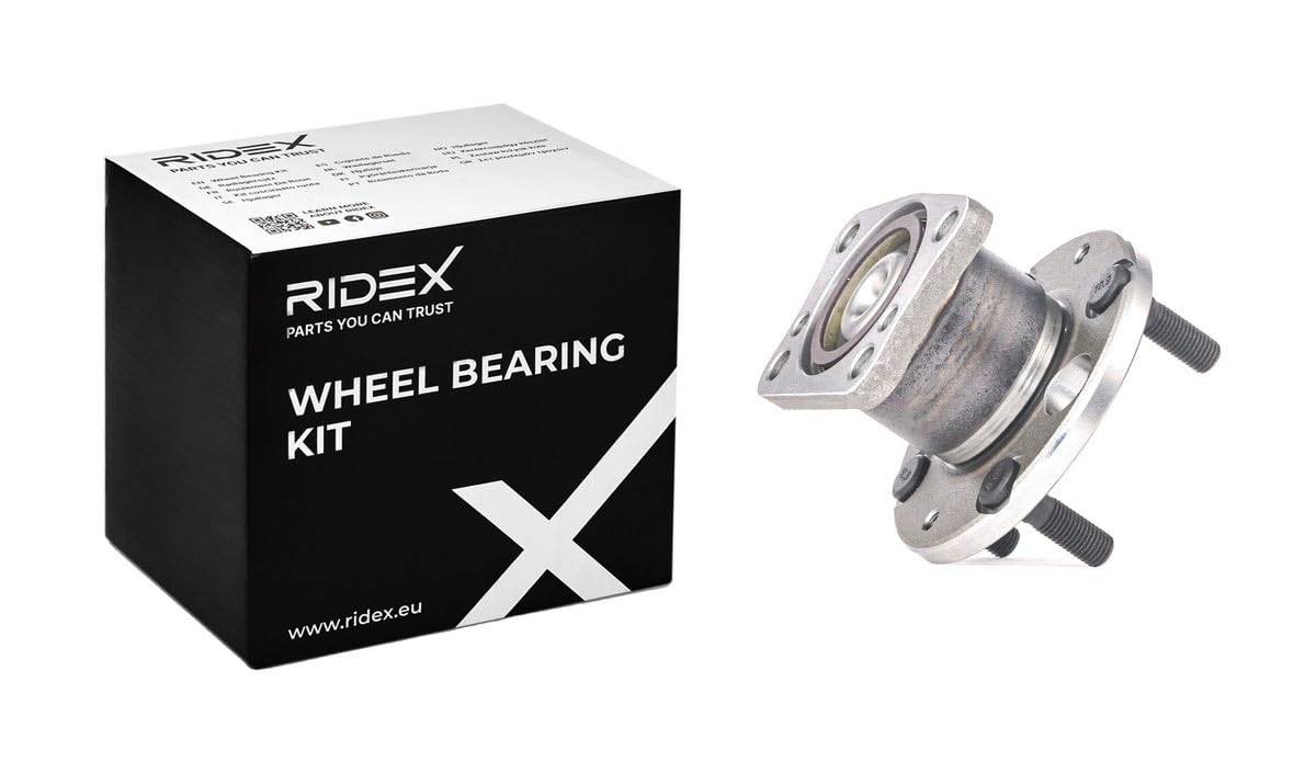 RIDEX 654W0725 Juego de cojinete de rueda Trasero Rodamiento integrado en buje de rueda Compatible con MAZDA 2 Hatchback DE, DH3