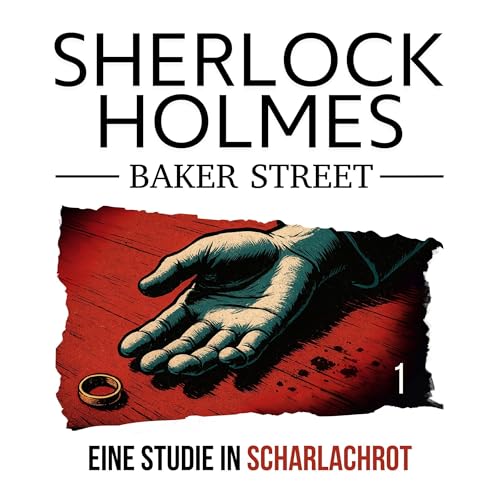 Eine Studie in Scharlachrot Audiolibro Por Arthur Conan Doyle, Dennis Ehrhardt arte de portada