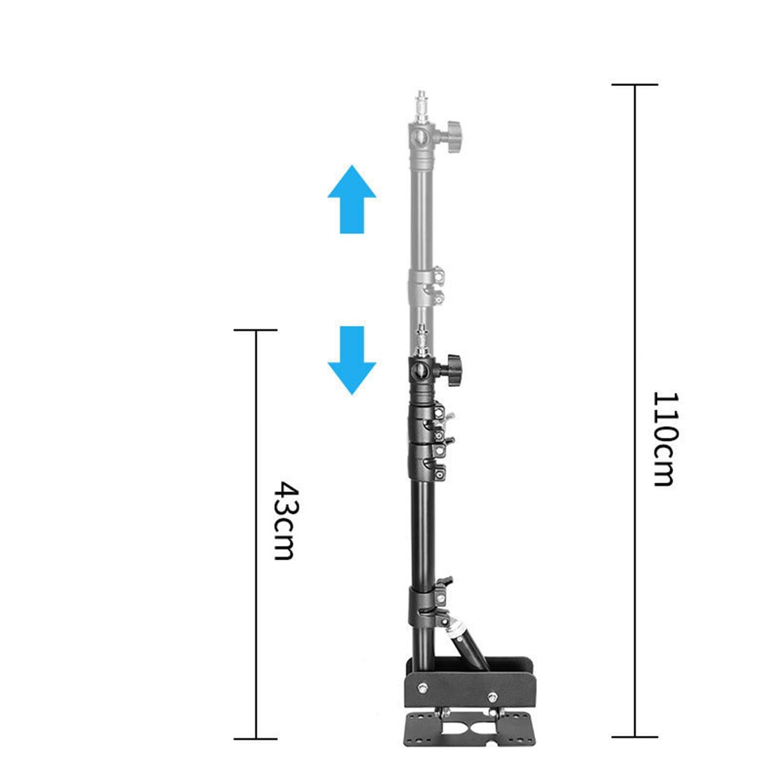 Brazo Articulado de Montaje en Pared, Soporte de Pared para Trípode, Fácil Instalación, Brazo Articulado Triangular de Montaje en Pared con Base Trian