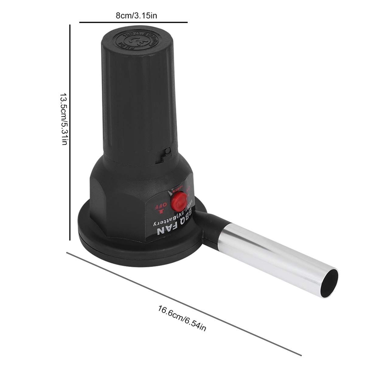 Ventilatore Per Barbecue Portatile A Batteria - Soffiatore A Basso Rumore Per Carboni E Campeggio - Foto 9