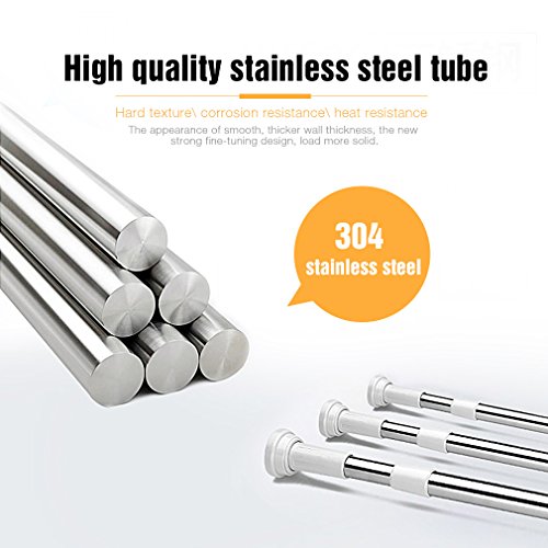 KINLO douchegordijnstang uit 1 stuk, 5080 cm, multifunctioneel