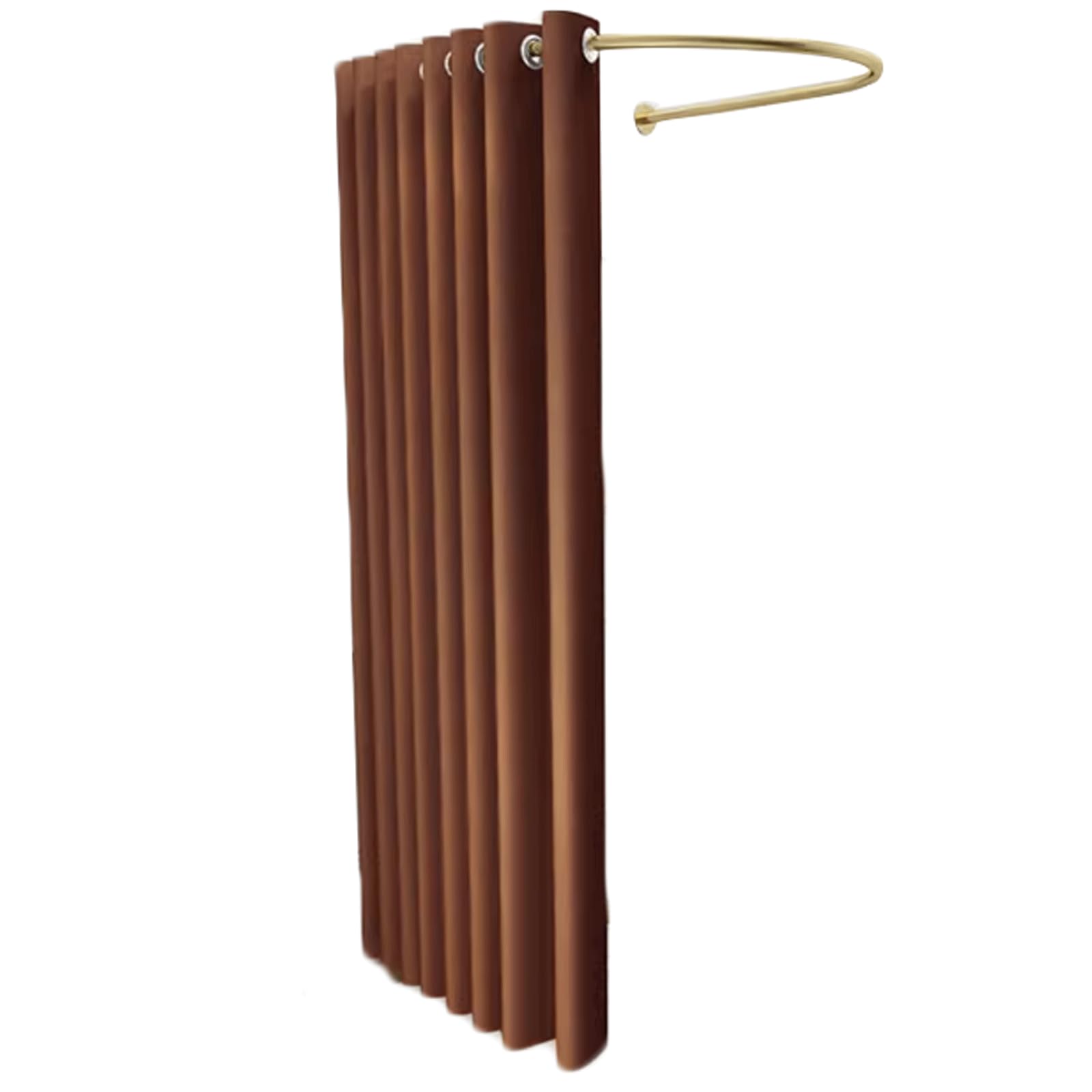 Vestidor en forma de U portátil con cortina densa para tienda de ropa y estudio