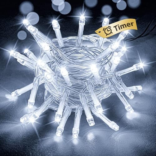 btfarm Lichterkette Batterie mit Timer 2 Modi, 3M 30 LED Lichterketten...