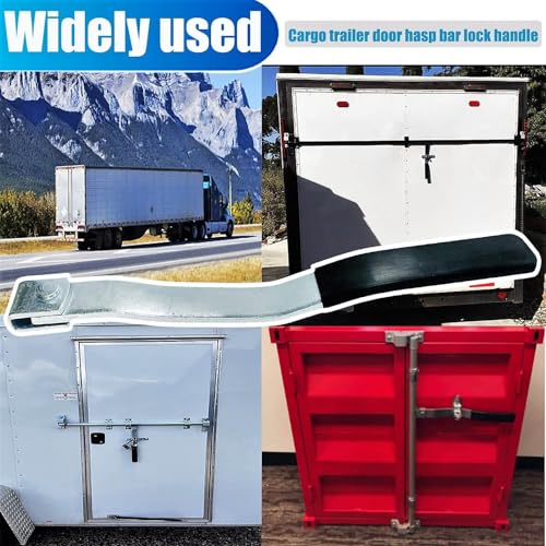 Image of Fuoequl Cam Action Lockable Door Latch Handle for Small Trailers and Trucks