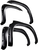 Vista 1 de Tyger Auto Fender Flare Compatible with 2007-2013 Toyota Tundra, Smooth Textured Black Paintable Bolt-Riveted Style 4pc TG-FF8T4398