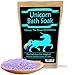 Unicorn Bath Soak - Unicorn Bath Salts Luxury Bath Products Funny Unicorn Gifts For Girls Unicorn Bath And Body Gifts For Women Premium Mediterranean Sea Salts Rainbow Gifts Rainbow Bath Soak Salts