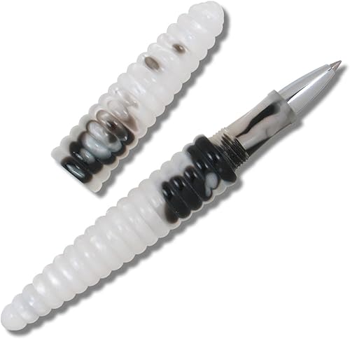 ACME Studio Robert & Trix Haussman (P2H05R) - Bolígrafo con anillos blancos y negros