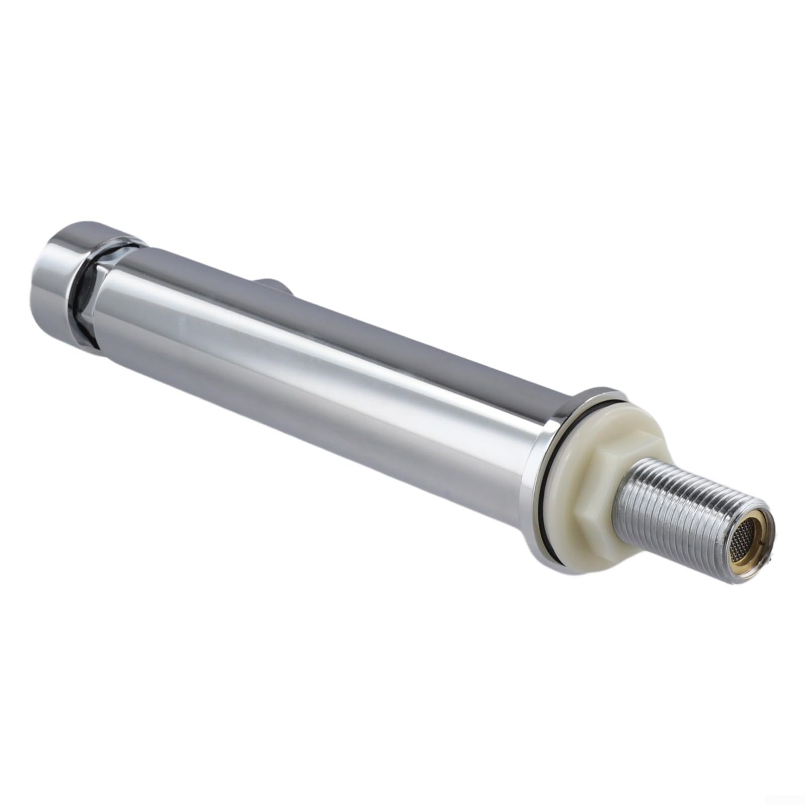 Grifo de presión montado en la pared, grifo de lavabo, todo de cobre frío, válvula de cierre automático de agua, con retardo de 4-8 segundos, conexión estándar de 1/2 pulgada, para fregadero