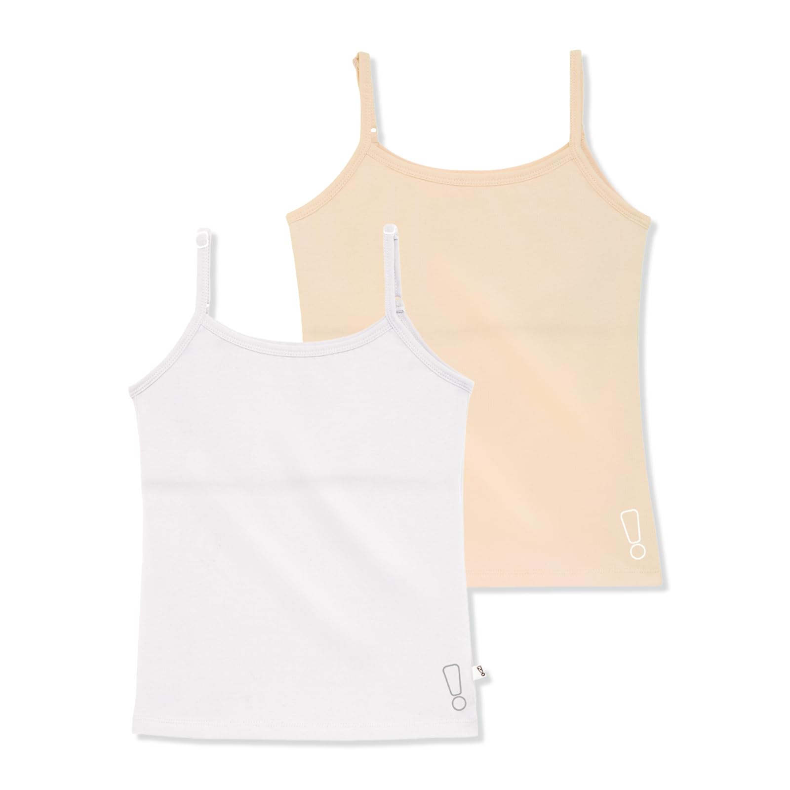YouGotPlanB Everyday Cotton Padded Camisole for Girls | Built-in Padding, Full Coverage, Adjustable Straps for 8-16 Years | Pack of 2 - Image 2 thumbnail