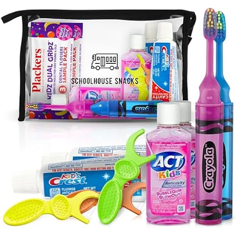 SCHOOLHOUSE SNACKS Kids Travel Toiletries Set Cover
