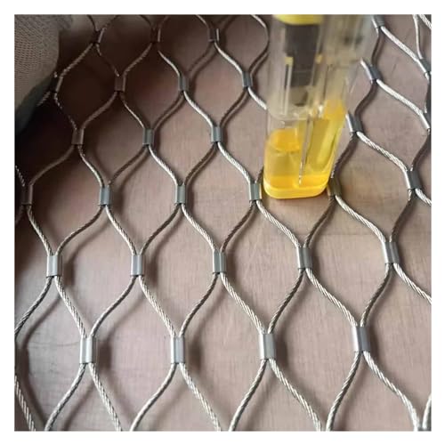 Grillage en acier inoxydable 304 anti-corrosion en maille flexible de type X pour enclos