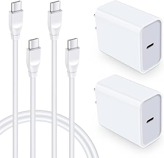 USB C Wall Charger for Samsung Galaxy A13 A53 5G A14 A54 A03s S23 S23+ S22 Ultra S21 S20 A32 A12 A52 Z Flip4 A73,Google Pixel 7a 7 6a 6 Pro, 20W Fast Charging Box Block,6FT 60W PD Cord Type C C Cables