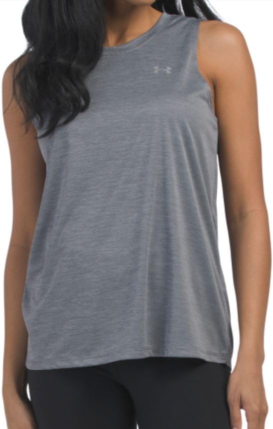Under Armour Women's Velocity Twist Tank Top, Grey - Small