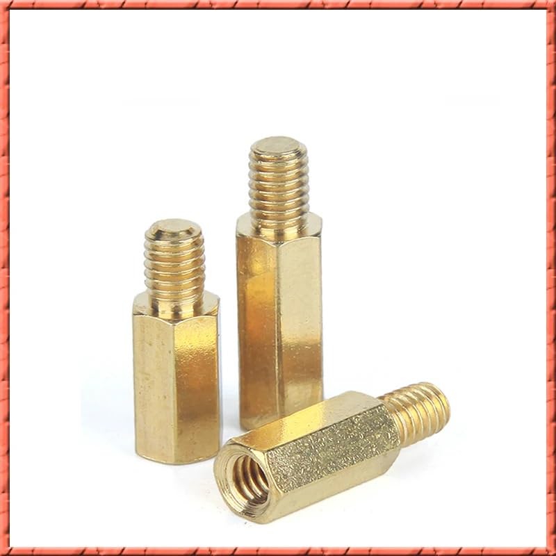 100 teile/los M3 * L + 2,5/3/4/5 Messing säule schraube einzigen kopf hex gehäuse kupfer mainboard raum abstandsbolzen(M3x18x2.5)