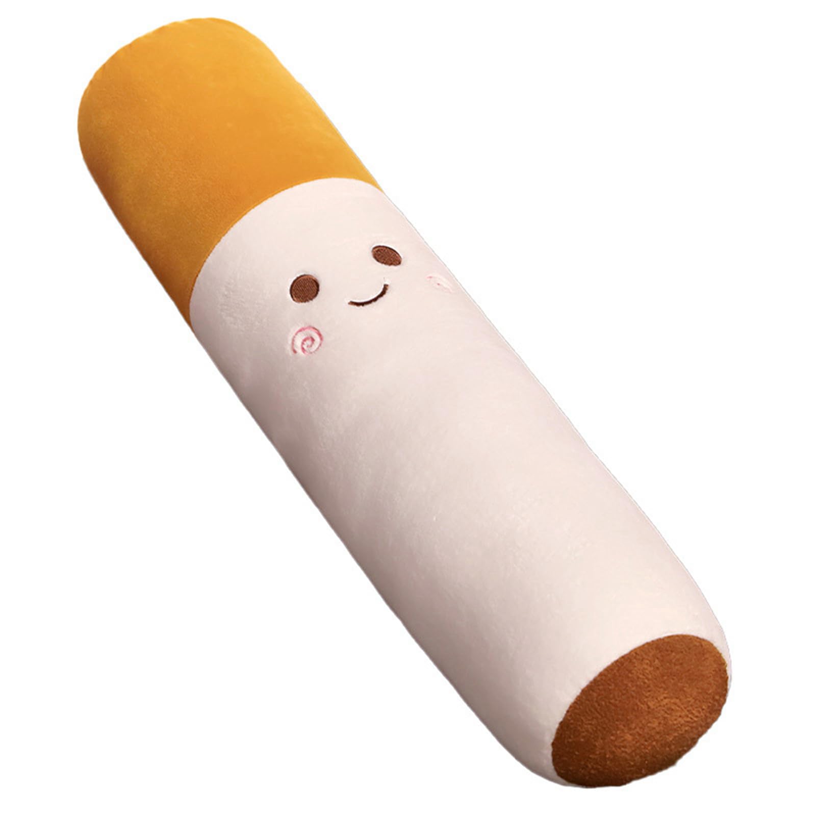 pluszowa zabawka, Kreatywna cylindryczna poduszka do spania dla palących, nowatorska na papierosy, pluszowa zabawka niepalących(Brown,65 cm)