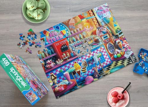 Rompecabezas Springbok Ice Cream Shop de 400 piezas para adultos y familia miniatura 6