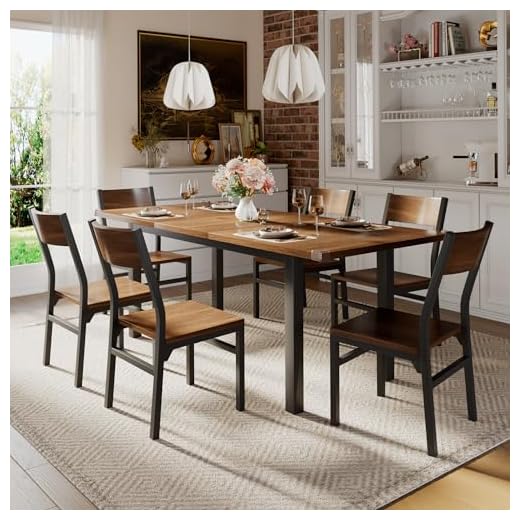 iPormis 7-Piece Dining Table and Chair Set