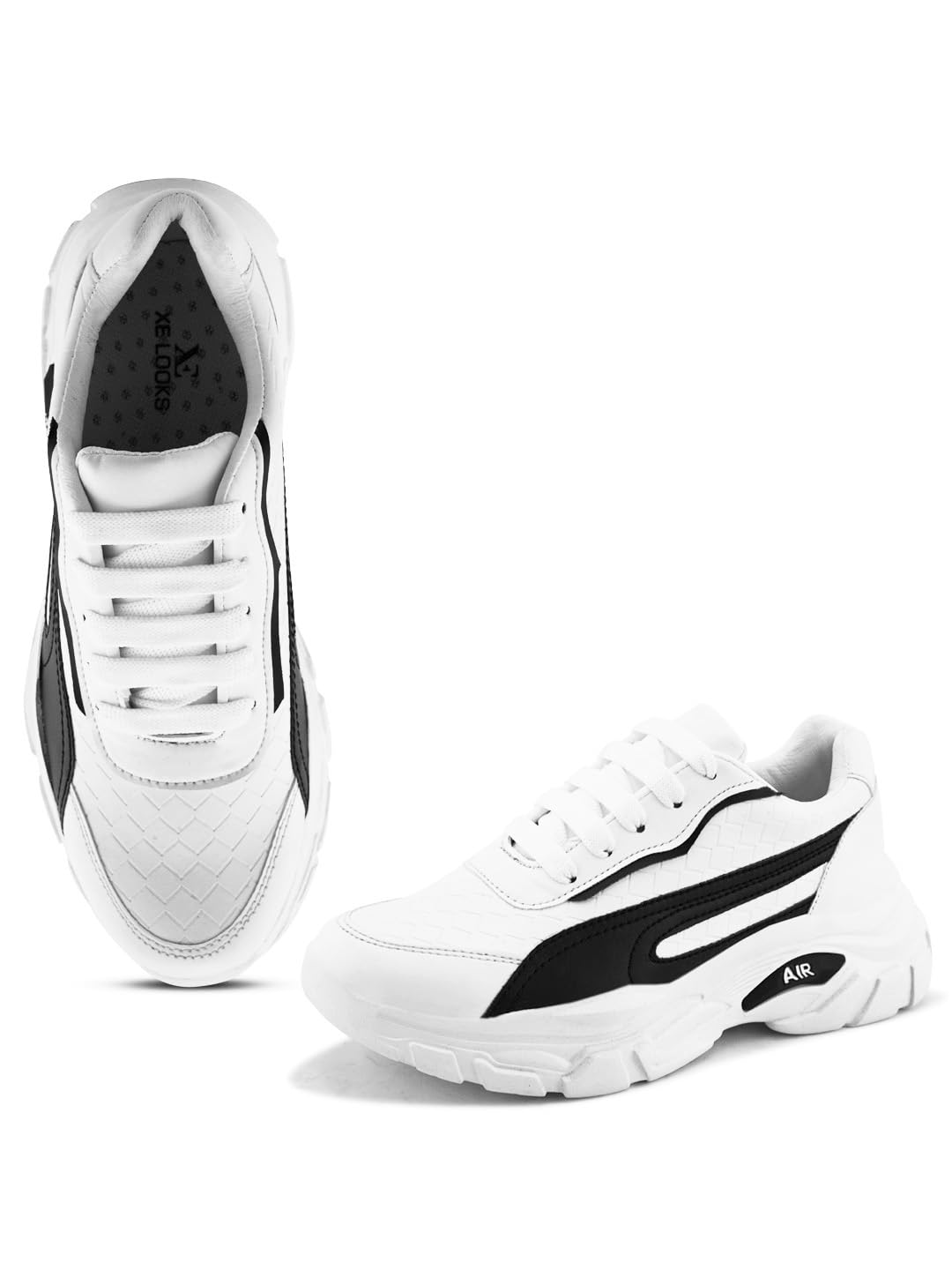 See full amazon price history chart for XE Looks Womens Soft,Comfortable White Lace up Sneakers, Durable & Trendy Walking &Casual Wear Colour XE Looks Womens Soft,Comfortable White Lace up Sneakers, Durable & Trendy Walking &Casual Wear Colour (B0CR7HLSM1) Amazon Price History, Amazon Price Tracker