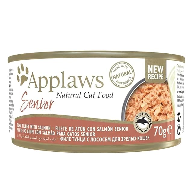 APPLAWS Cat Senior Lata ATUN Y Salmon 24X70GR