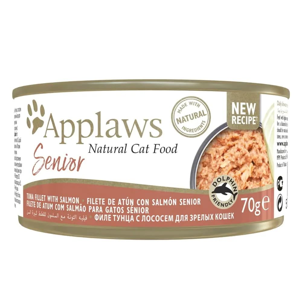 APPLAWS Cat Senior Dose ATUN und Lachs, 24 x 70 g