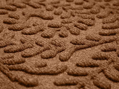 Bungalow Flooring Waterhog Stair Treads, Set Of 4, 8-1/2 X 30 Inches, Made In Usa, Durable And Decorative Floor Covering, Indoor/Outdoor, Water-Trapping, Boxwood Collection, Dark Brown #TOP3