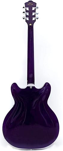 Miniatura 3 de GROTE Jazz - Bolsa de guitarra eléctrica semihueca para guitarra (morado)