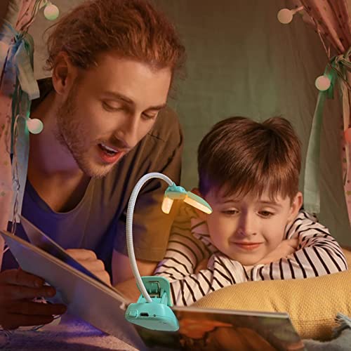 Image of Vekkia 14 LED Rechargeable Book Light for Reading at Night, Eye-Care Reading Light for Books in Bed, 180 Adjustable, Clip on Lamp, 3 Color Temperatures, Lightweight, Present for Reader