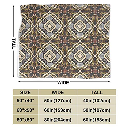 ARRISLIFE Orient Bali Überwurfdecke, weiches Flanell-Fleece, warme Decke für Couch, Bett, Sofa, Stuhl, Büro, Reisen… – Bild 4