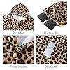 Degrees of Comfort Wearable Blanket Hoodie for Kids Girls, Sherpa Hooded Blankets Sweatshirt with Pockets, One Size Fits All, Leopard 30x28 Inch #1