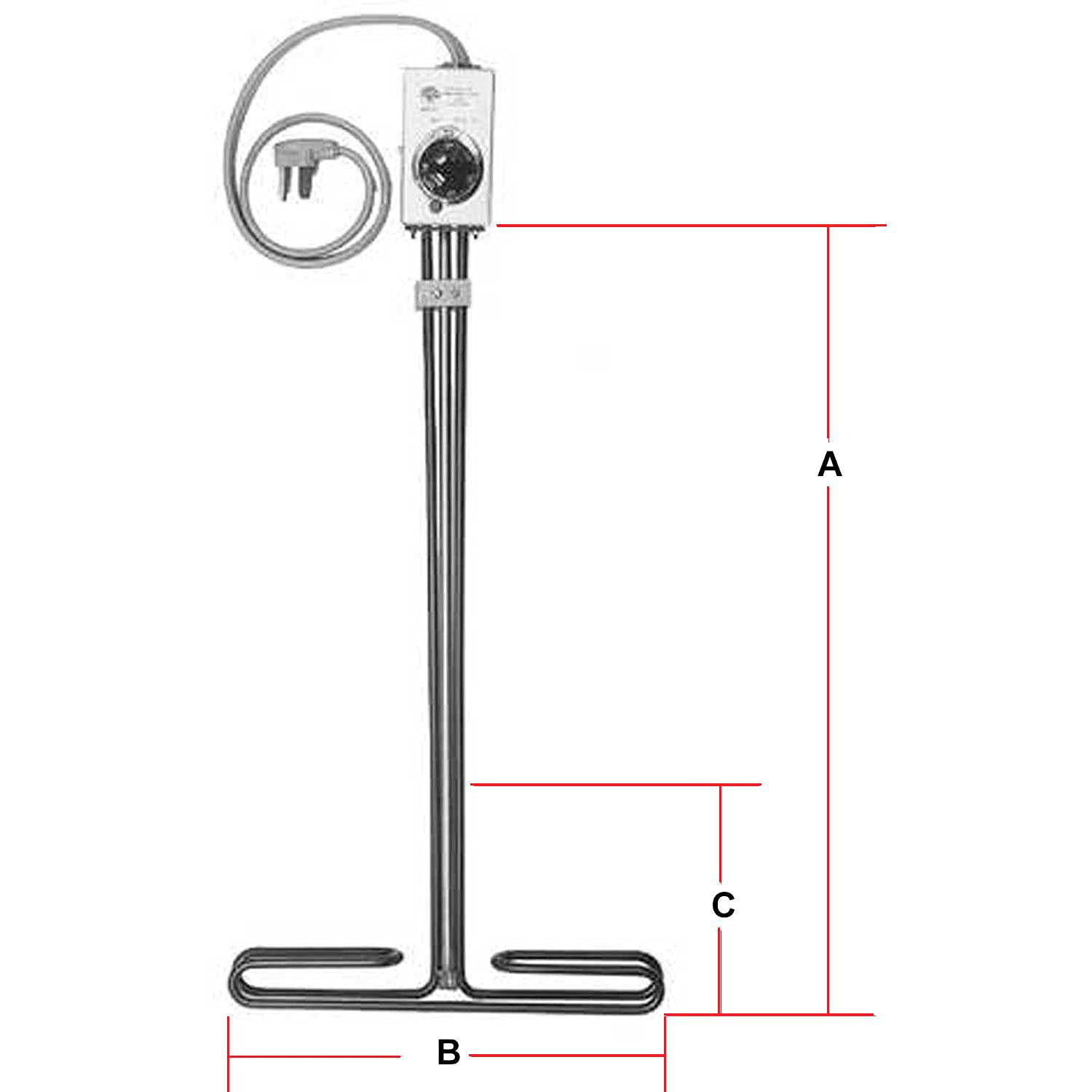Tempco Immersion Tank Heater, 1000W 120V 316 Stainless - Amazon.com