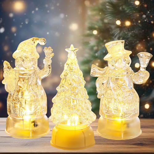 Regalo di Natale: questa lanterna di Natale è il regalo ideale per i vostri cari o una decorazione eccezionale per la vostra casa. Che si tratti di un tavolo, un davanzale, una mensola del camino, un tavolo da pranzo o in camera da letto, aggiungerà splendore e calore festosi a qualsiasi stanza.