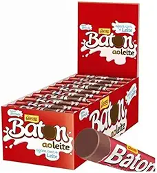 Chocolate Baton Ao Leite Garoto 480g - 30 Unidades De 16 gramas