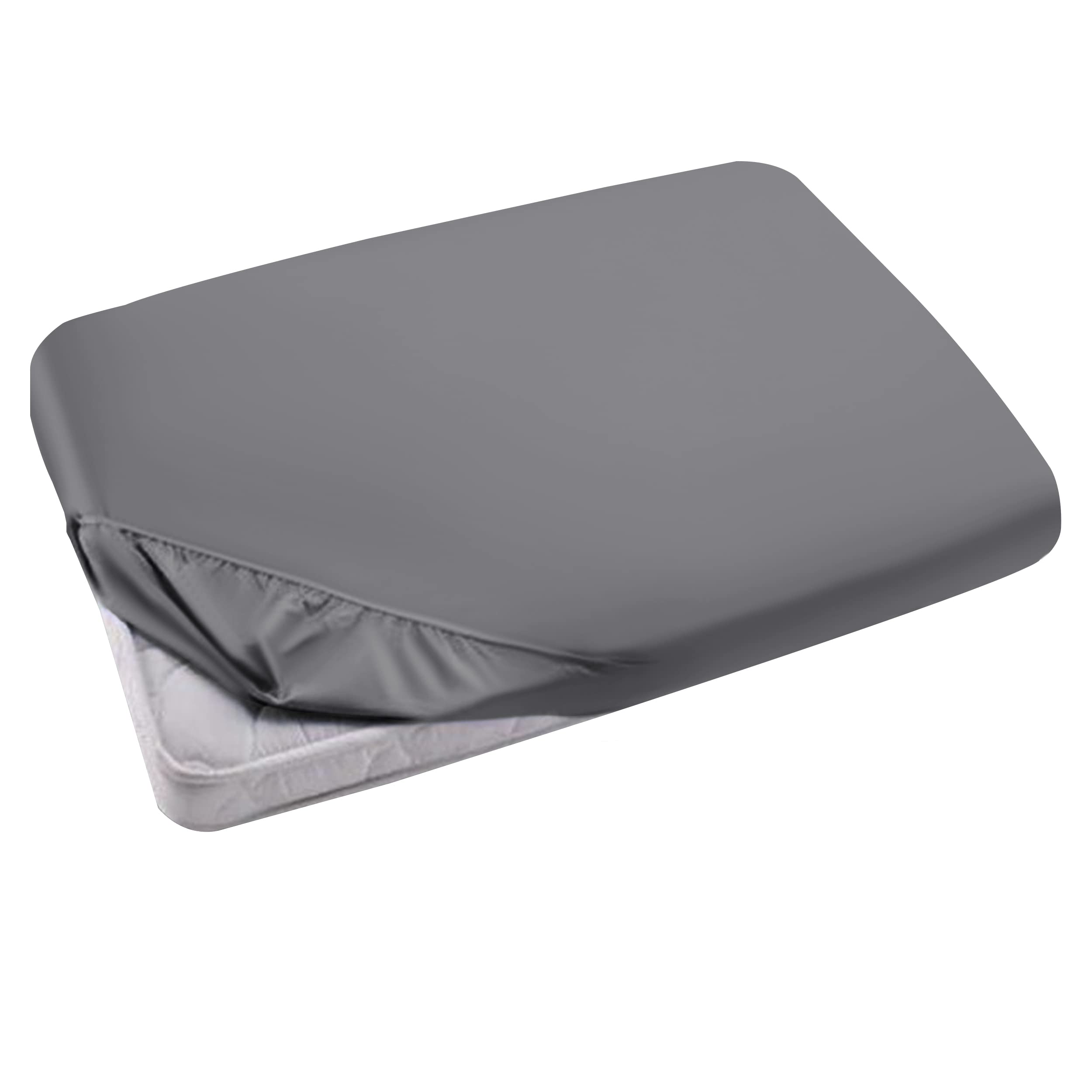 Hafaa Single Fitted Sheet – Easy Care 25 cm Deep Brushed Microfibre Elastic Grey Fitted ...