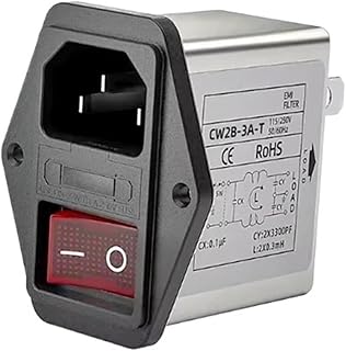 1pcs Type Power Filter CW2B-3/6/10A-T Type Purge with Dual Safety Switch with lamp EMI Interference CW2B-10A-T(CW2B-3A-T)