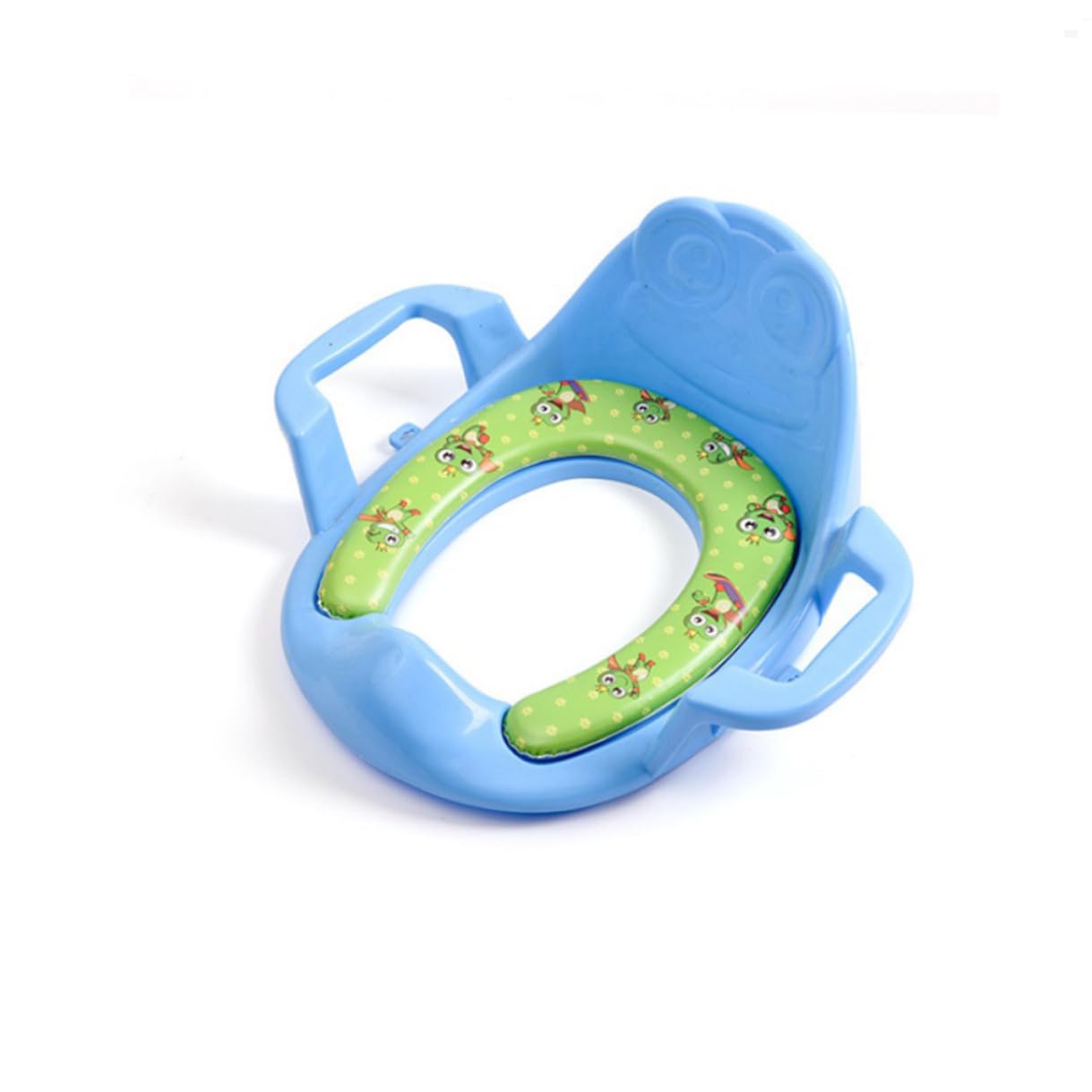 Asiento de Entrenamiento Baño para Niños y Bebés Cojín Cómodo y Asas Antideslizantes de Pvc para Uso en Casa, Pack de 4 Unidades Color Aleatorio