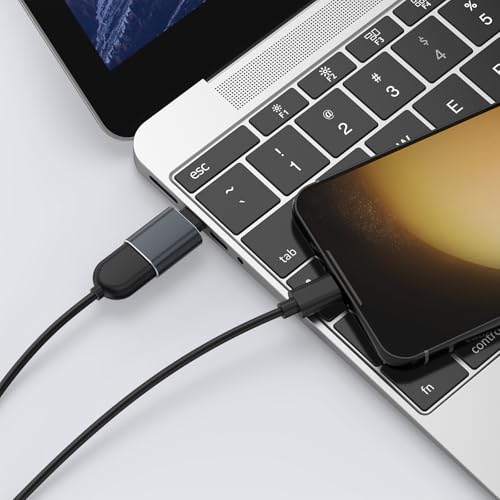 Image of Tobfit USB-C to USB 3.0 Adapter, 2 Pack Aluminum Type C Male to USB 3.0 Female Adaptor Thunderbolt 4 /3 OTG Converter Compatible with iPhone15 /16, MacBook Pro /Air22 /23, iPad Pro /Mini & More