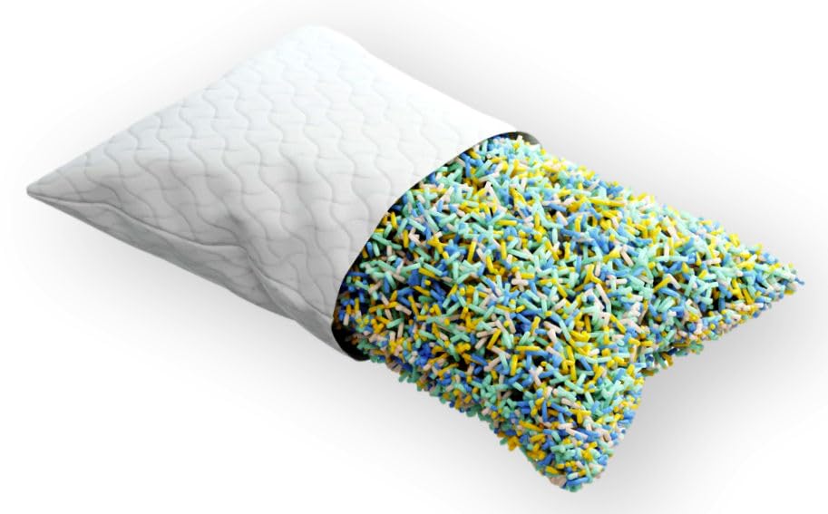 Oreiller mousse GHETTI forme cylindrique ergonomique pour couchage bas