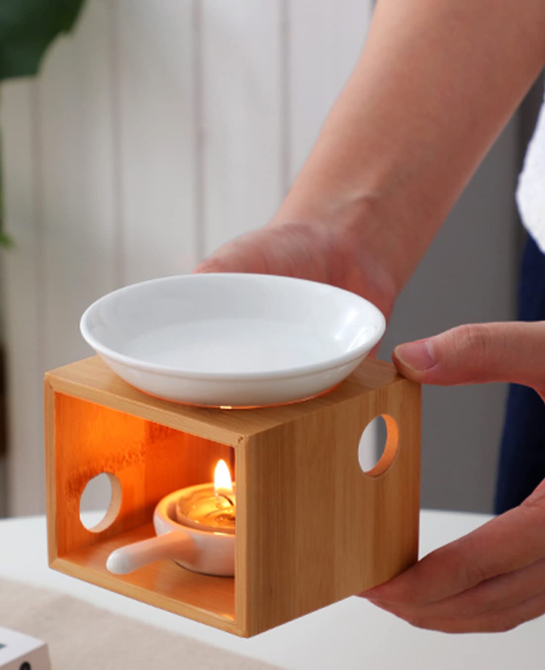 Amazon.co.jp: IwaiLoft アロマポット 陶器 アロマ炉 アロマキャンドル