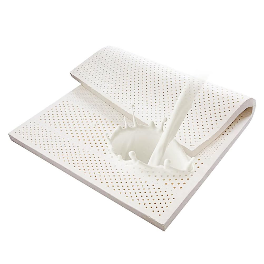 Materasso antidecubito in lattice naturale, spessore 10 cm, sollievo dalla pressione su entrambi i lati, supporto per dolori alle spalle e alla schiena, soluzione confortevole 200 x 220 cm