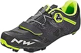NORTHWAVE Sapatos Btt NW Razer, Zapatillas Unisex Adulto, Negro Amarillo Fluor, 45 EU