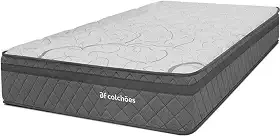 Colchão Solteiro Espuma D45 Extra Firme Antialérgico Certificado 78x188x24cm BF Colchões