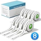 P21 – Lot de 4 rouleaux de ruban d'étiqueteuse compatible avec étiqueteuse Nelko P21, papi...