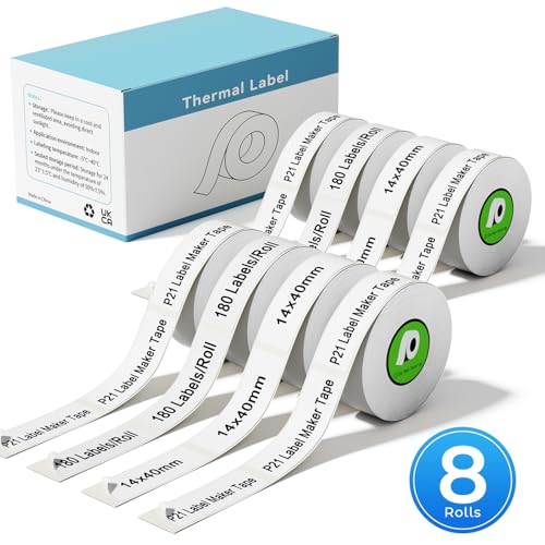 Ruban NELKO P21 étiquettes laminées 14x40mm pour remplacer vos rouleaux usagés